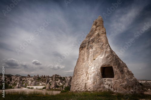 images of the cappodocia rock formations in Turkey photo