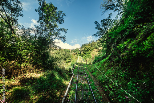 Funicular rail in Montecatini