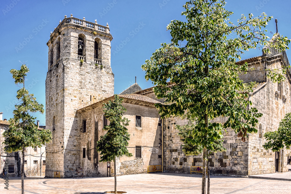 St. Peter's Church in the ancient city of Besalu in Catalonia, Spain