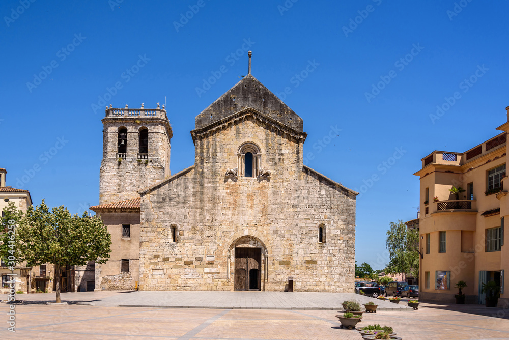 St. Peter's Church in the ancient city of Besalu in Catalonia, Spain