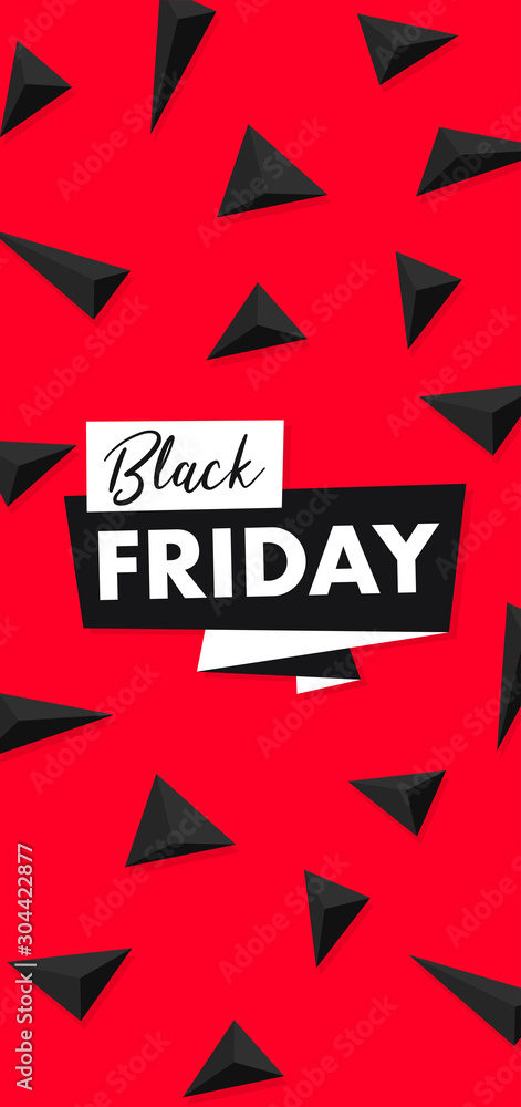 Black Friday DL Flyer Banner poster template vector illustration offer holiday greeting card Black Friday DL Flyer Banner poster template vector illustration offer holiday greeting card