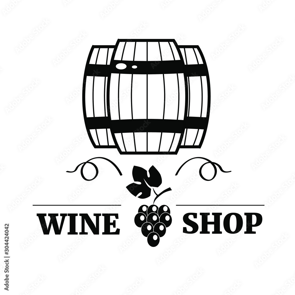 Icon for wine label. Different wine labels vector illustration Icon for wine label. Different wine labels vector illustration