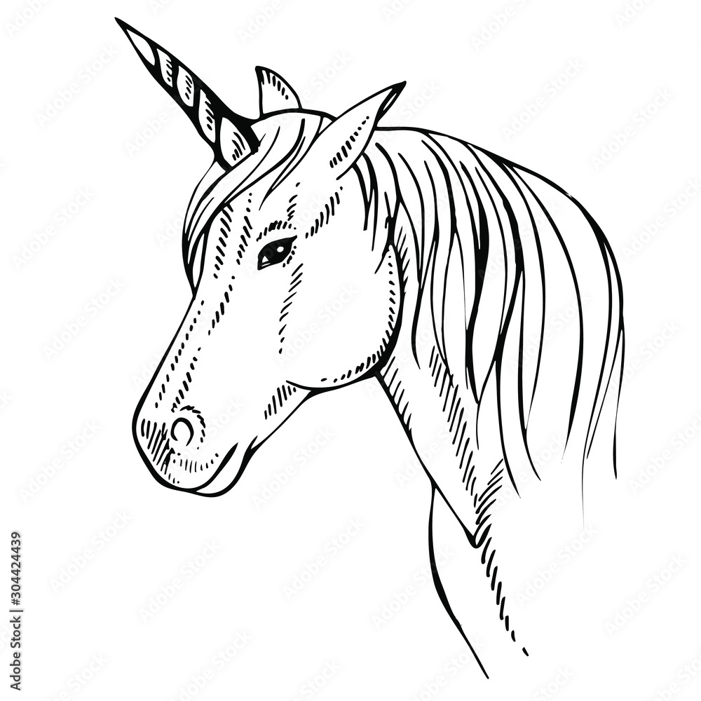 unicorn by EleEstel on deviantART | Unicorn drawing, Unicorn art, Unicorn  sketch