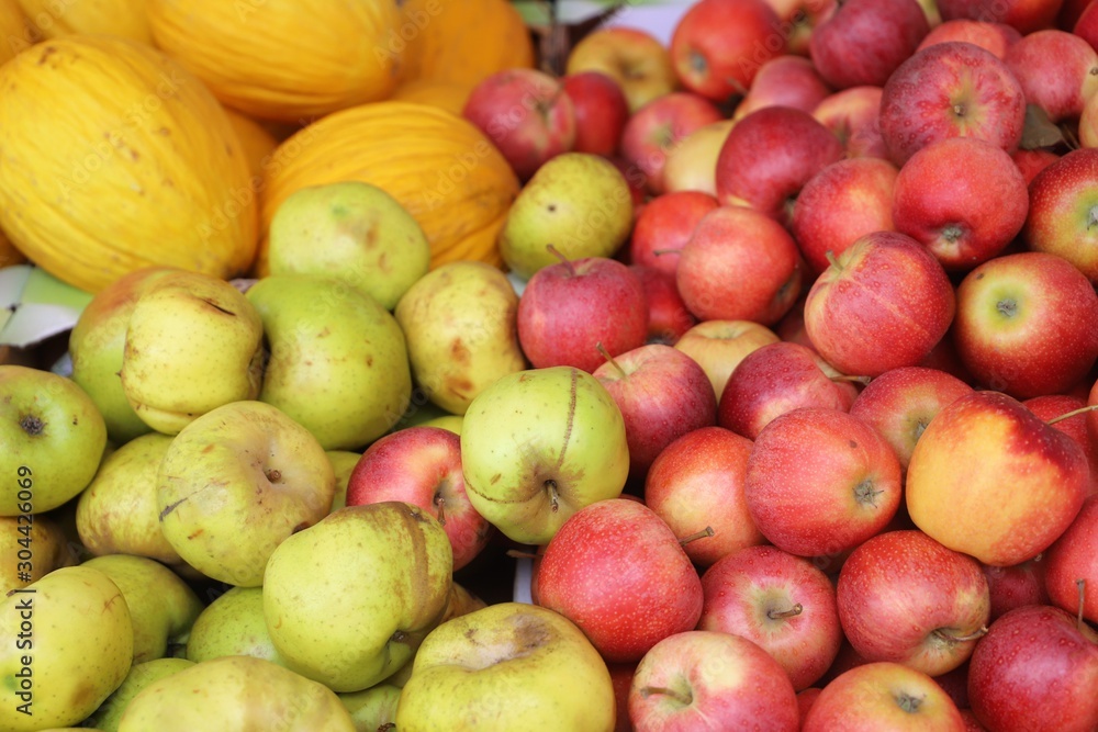closeup of apples exposed to the market closeup of apples exposed to the market