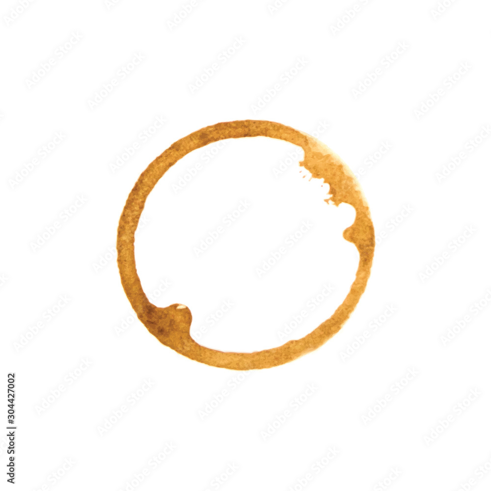 Coffee cup stain or paper mark circle. Brown colorful vector. Coffee cup stain or paper mark circle. Brown colorful vector.