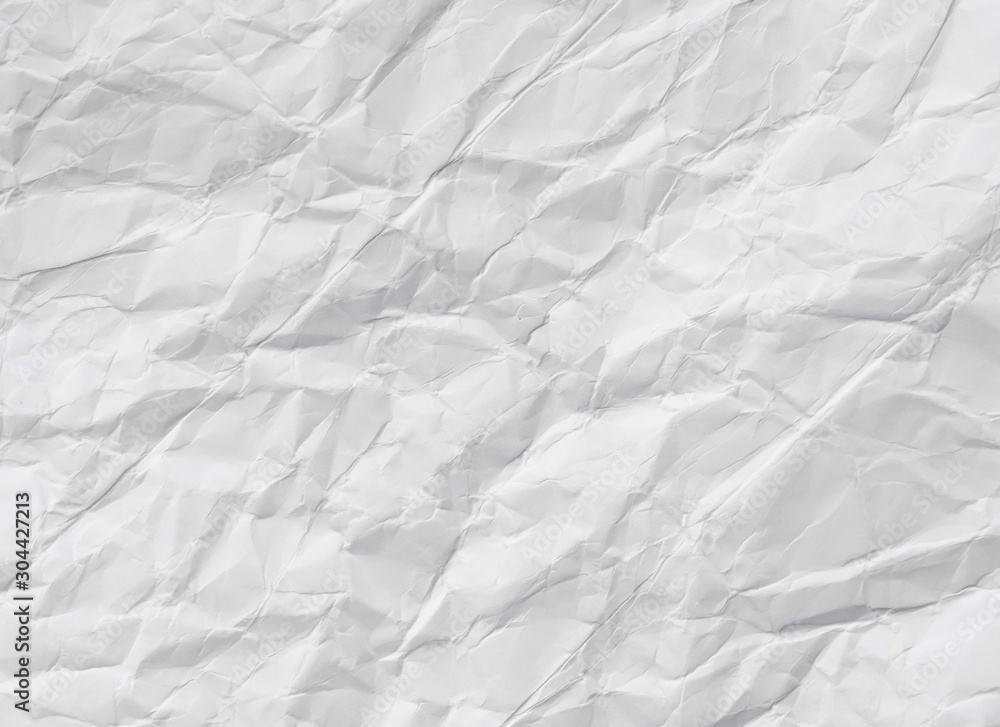 Obraz premium crumpled white paper texture background. can use text banners products or business cards your.