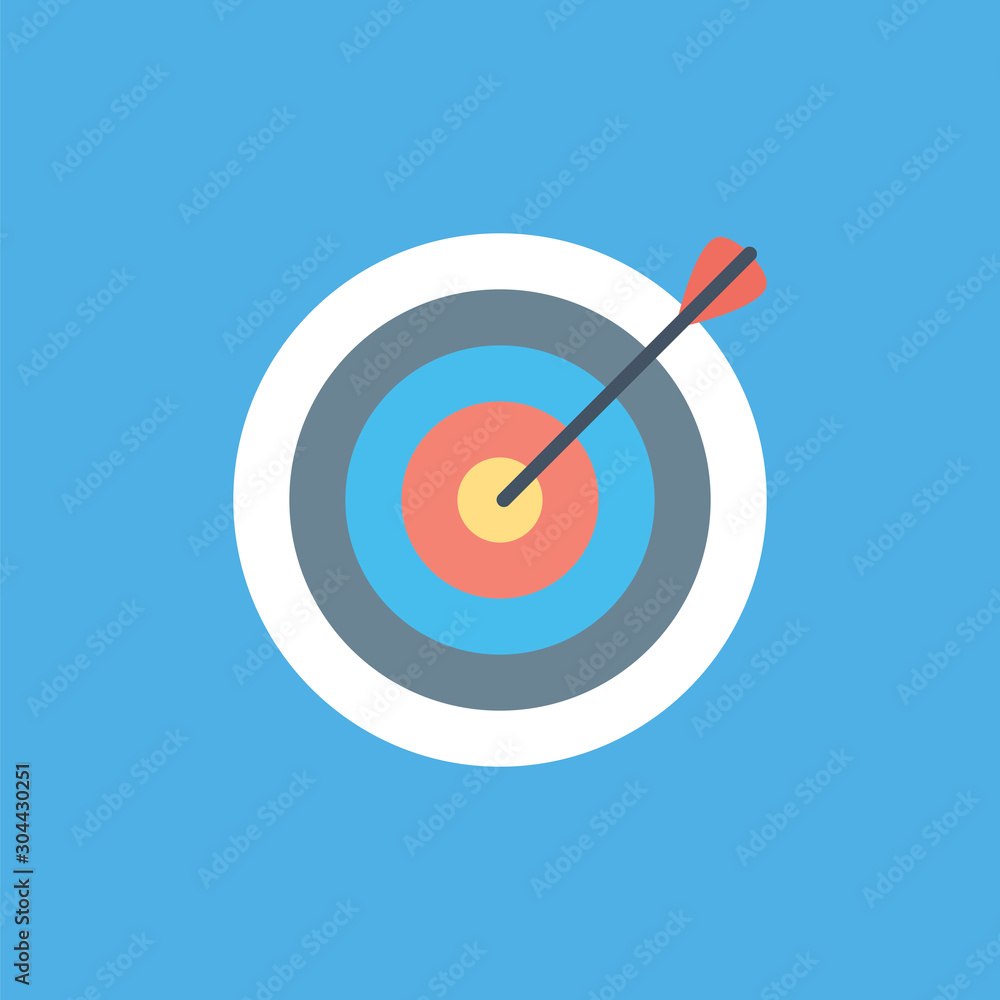 Target Vector illustration. Modern flat Icon for Business & Office. Target Vector illustration. Modern flat Icon for Business & Office.