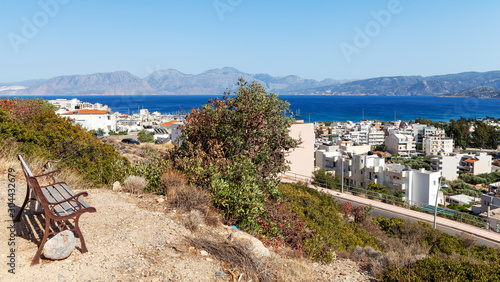 view of the sea and the city of Crete Greece © Дмитрий 