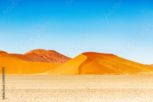 The dune 45 in sossusvlei, Namibia, Africa