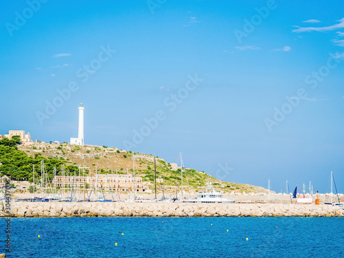 Salento, Apulia, Santa Maria di Leuca in southern of Italy. Salento landscape combines a wide variety of environments, highlands and sea, woods and caves.