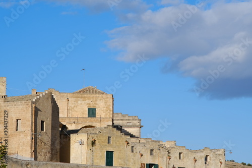 Houses in tuff stone from the city of Matera. Many homes are transformed into hotels and B & Bs.