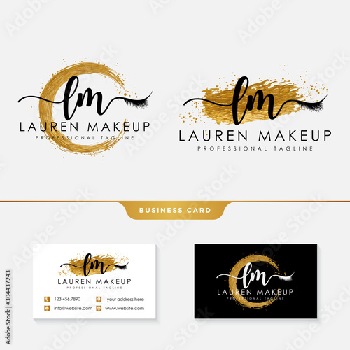 Feminine logo collections template premium vector