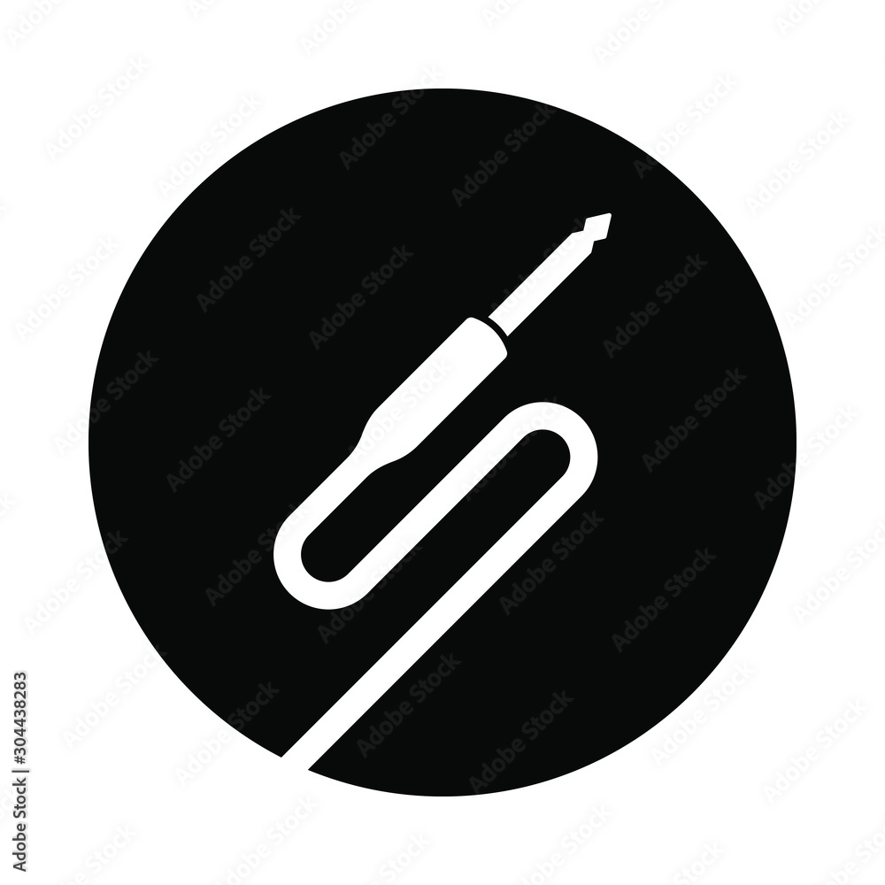 Audio jack in circle object icon. audio plug icon. recording tool symbol. Audio jack in circle object icon. audio plug icon. recording tool symbol.