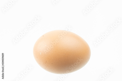Eggs that are isolated on a white background