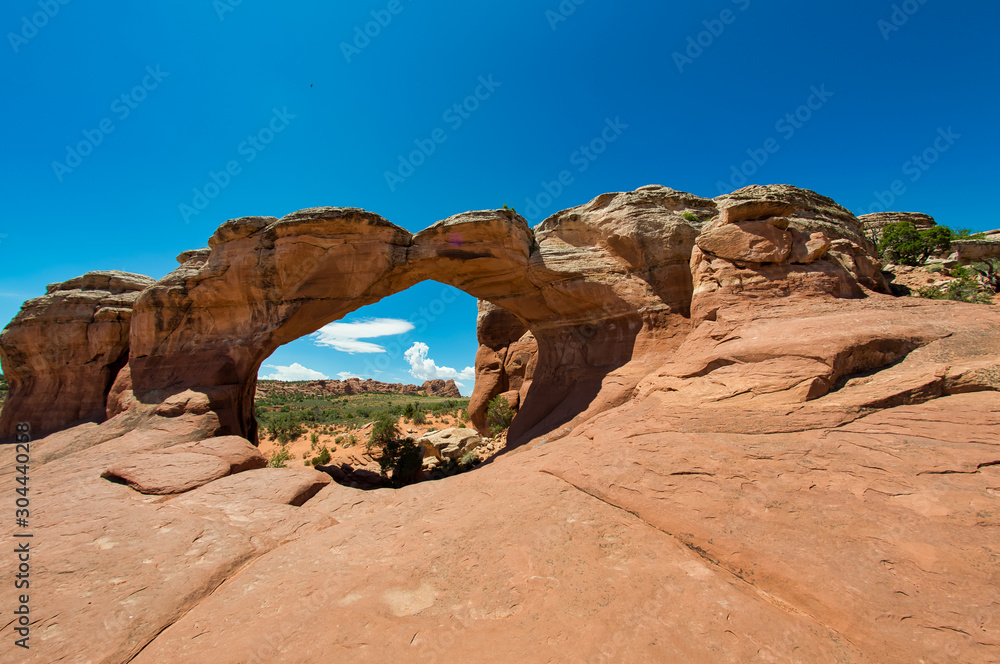 Beautiful arch formation in Arches National Park, Utah Beautiful arch formation in Arches National Park, Utah