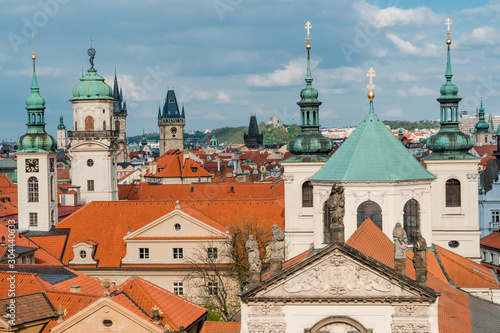 Wallpaper Mural View of the rooftops of the old town of Prague from the Charles Bridge tower. Post card. Torontodigital.ca