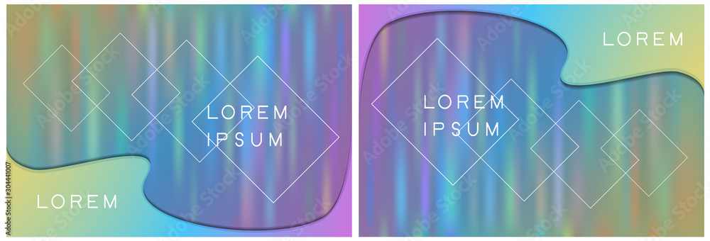 background template with pop color modern design. rainbow lights for the ground and crative 3d wave for background template with pop color modern design. rainbow lights for the ground and crative 3d wave for