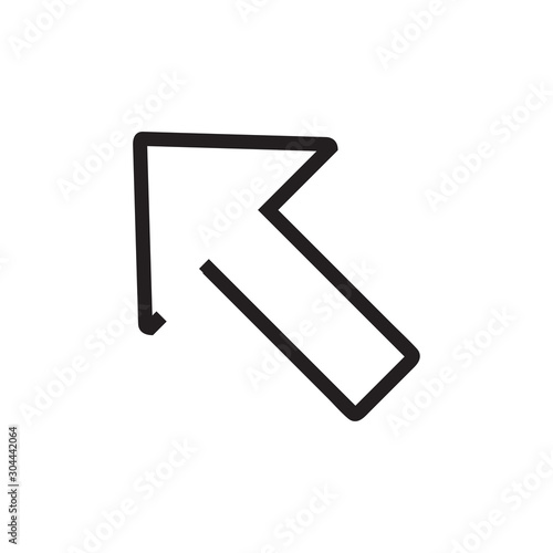 Arrow vector icon, intenet symbol. Modern, simple flat vector illustration for web site or mobile app