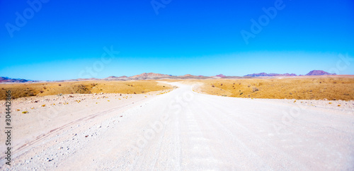 Beautiful landscape and roads of Namibia  Africa