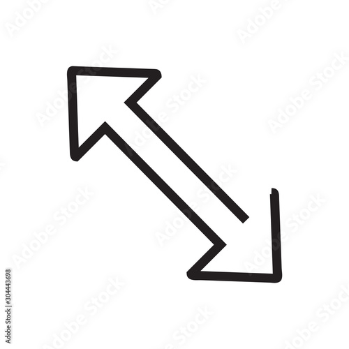 Arrow icon vector isolated on background. Trendy sweet symbol. Pixel perfect. illustration EPS 10. - Vector