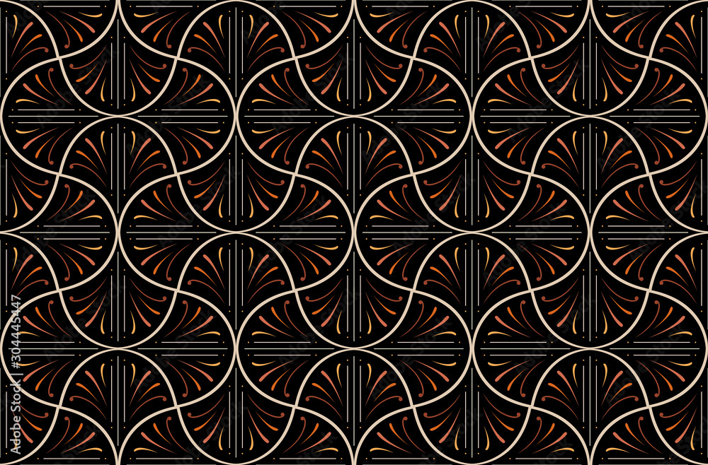 Vector abstract arabesque seamless pattern. Geometric classic background. Vintage art deco texture. Vector abstract arabesque seamless pattern. Geometric classic background. Vintage art deco texture.