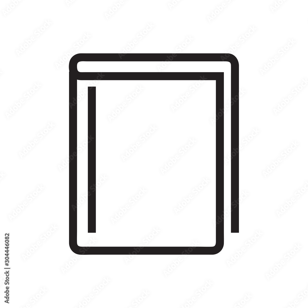 Book icon vector isolated on background. Trendy sweet symbol. Pixel perfect. illustration EPS 10. - Vector