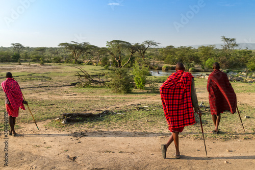 bush walk with Maasais in kenya