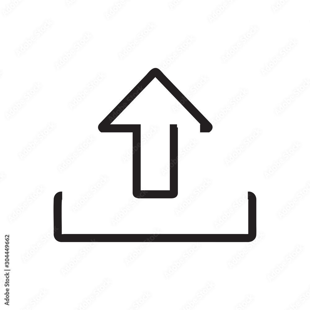 Upload Vector Icon, internet symbol. Modern, simple flat vector. Upload Vector Icon, internet symbol. Modern, simple flat vector.