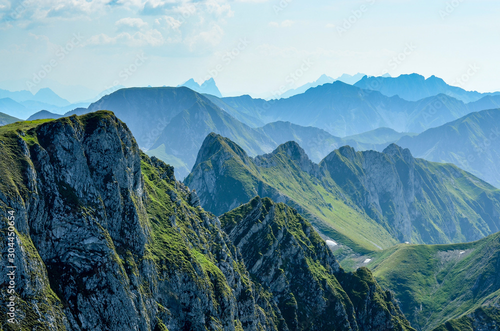 Mountain range in the Swiss Alps