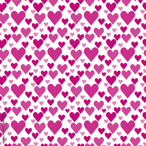 Vector seamless pattern. Romantic hearts. Drawing for paper, fabric, wallpaper. Abstract background pattern	