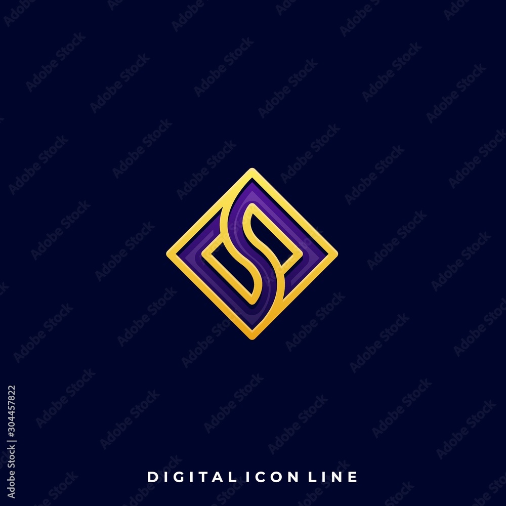 Fototapeta premium Abstract Box Luxury Illustration Vector Design Template