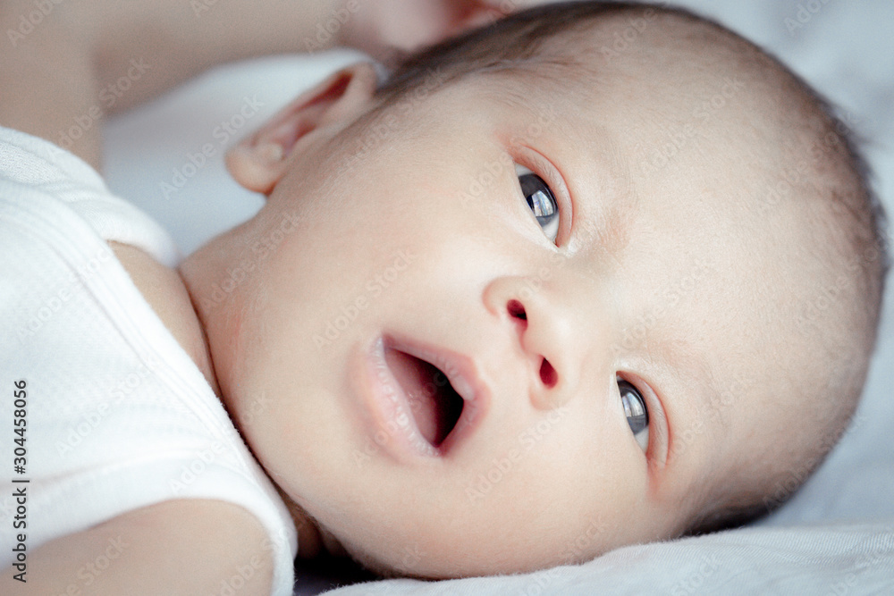Portrait of cute Asian baby, concept create newborn, selective focus at the eyes. Portrait of cute Asian baby, concept create newborn, selective focus at the eyes.