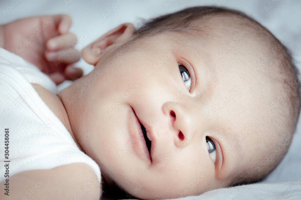 Portrait of cute Asian baby, concept create newborn, selective focus at the eyes. Portrait of cute Asian baby, concept create newborn, selective focus at the eyes.