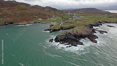 Aerial view of the Rosguil Pensinsula by Doagh - Donegal, Ireland photo