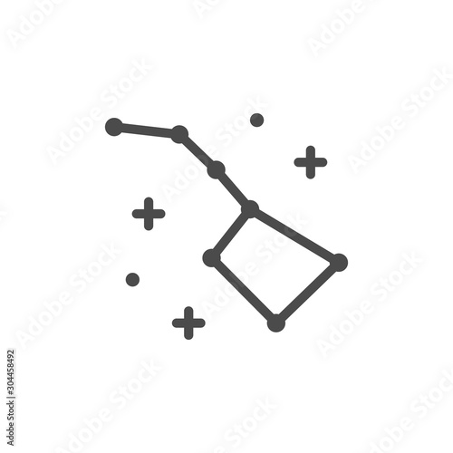 Ursa Major line outline icon