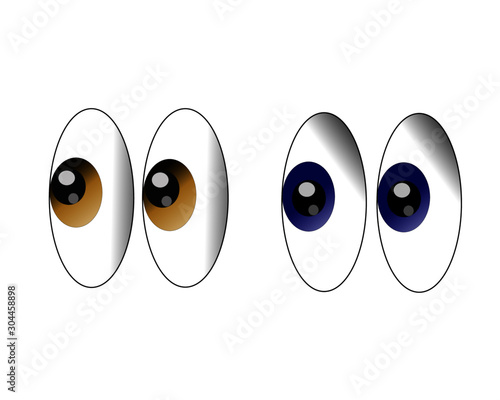 Vector set of eyes