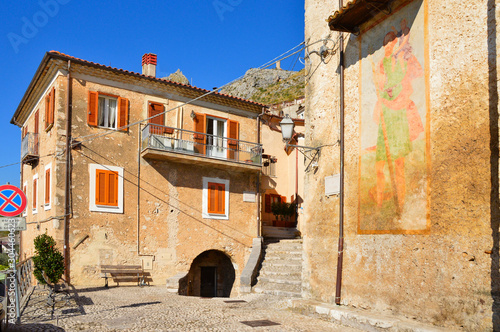 Roccasecca, Italy, 11/11/2017. A day of vacation in an old mountain village