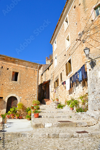 Roccasecca  Italy  11 11 2017. A day of vacation in an old mountain village