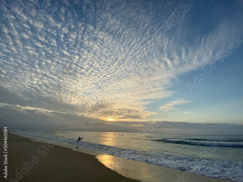 sunset over the sea