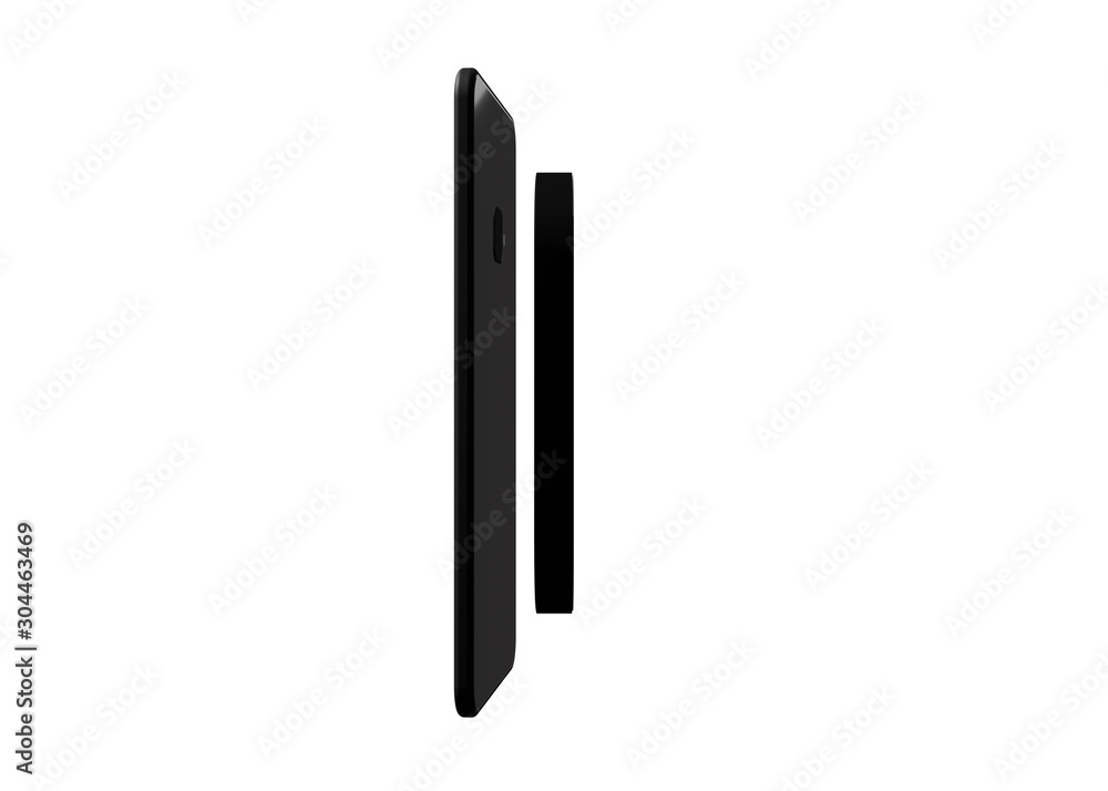 Smartphone Mobile Charger Phone Wireless Charging Battery Charged 3D Render Smartphone Mobile Charger Phone Wireless Charging Battery Charged 3D Render