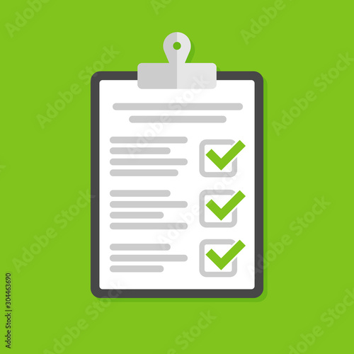Icon clipboard checklist vector icon