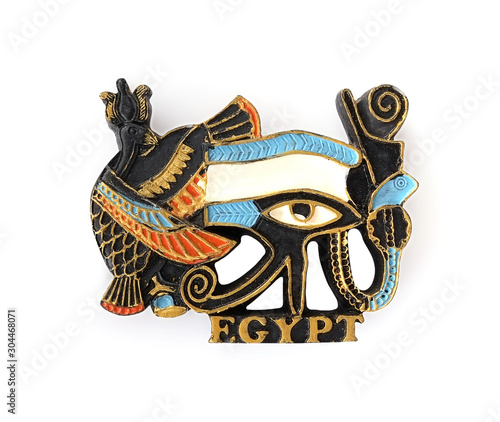 Souvenir (magnet) from Egypt isolated on white background