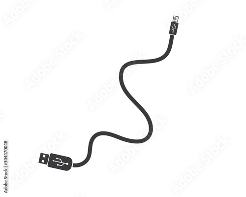 usb icon vector illustration