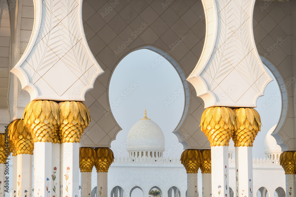 Φωτογραφία Close up view of Sheikh Zayed Grand Mosque, Abu Dhabi, United Arab Emirates