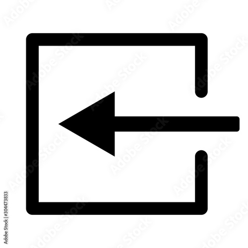 Free Download Outline open door of the house vector icon for web design isolated on white background. Door of the house icon. Vector illustration. - GFXLoad