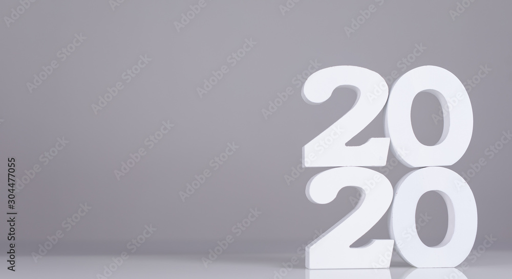 2020 white year number new year sylvester. 2020 white year number new year sylvester.