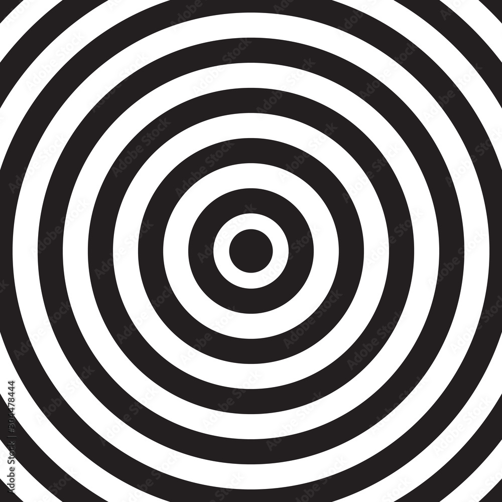 Fototapeta premium czarno-biały wzór koła