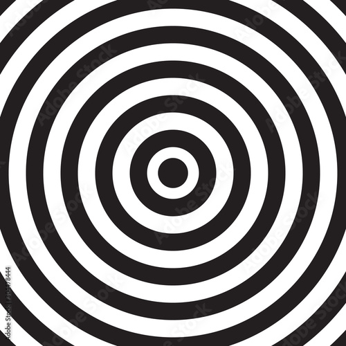 black and white circle pattern