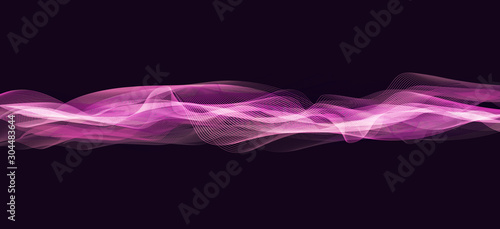 Dark Violet digital Sound Wave on technology Background and earthquake wave diagram concept,design for music studio and science,Vector Illustration.
