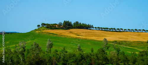 Beautiful landscape in Tuscany, Italy. The most evocative Tuscan landscapes.